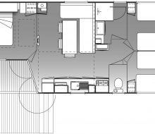 Mobil-home bretagne 3ch avec terrasse semie couverte.