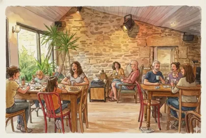 Kamperen op de camping 8 gezellige schuur camping pouldu bretagne