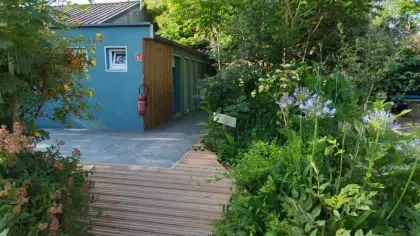 Camping écologique en Finistère Sud | Camping du Pouldu 3 camping nature finistere sud sanitaire vegetation 1.webp 1